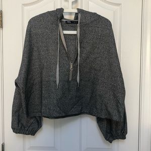 Zara Hooded Crop Top